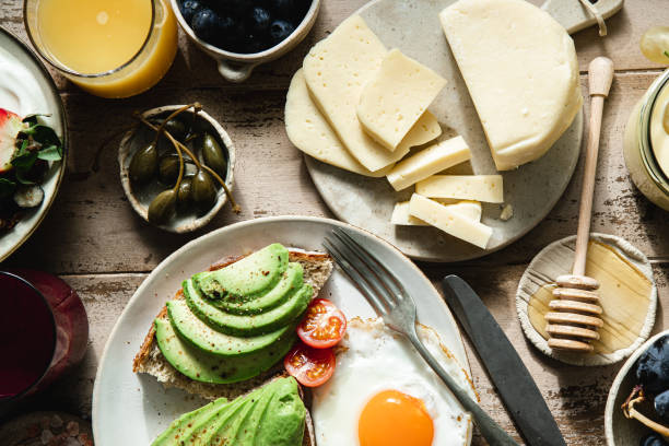 istock Close-up of healthy breakfast on table 1365598900