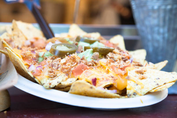 istock Nachos.Food truck 1365601909