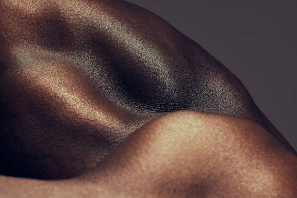 istock Shot of a muscular man posing against a studio background 1365606616