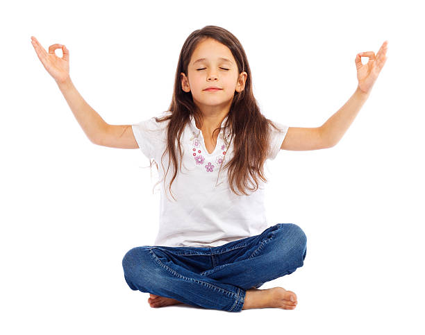 istock Little girl practicing yoga 136561447