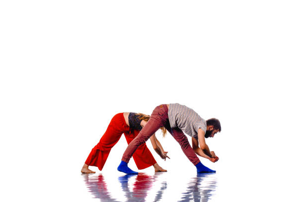 istock Man and woman in passionate dance pose 1365615839
