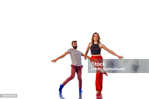 Sweet Couple Dancing Social Danse Stock Photo - Download Image Now - Dancing, Couple - Relationship, Cut Out