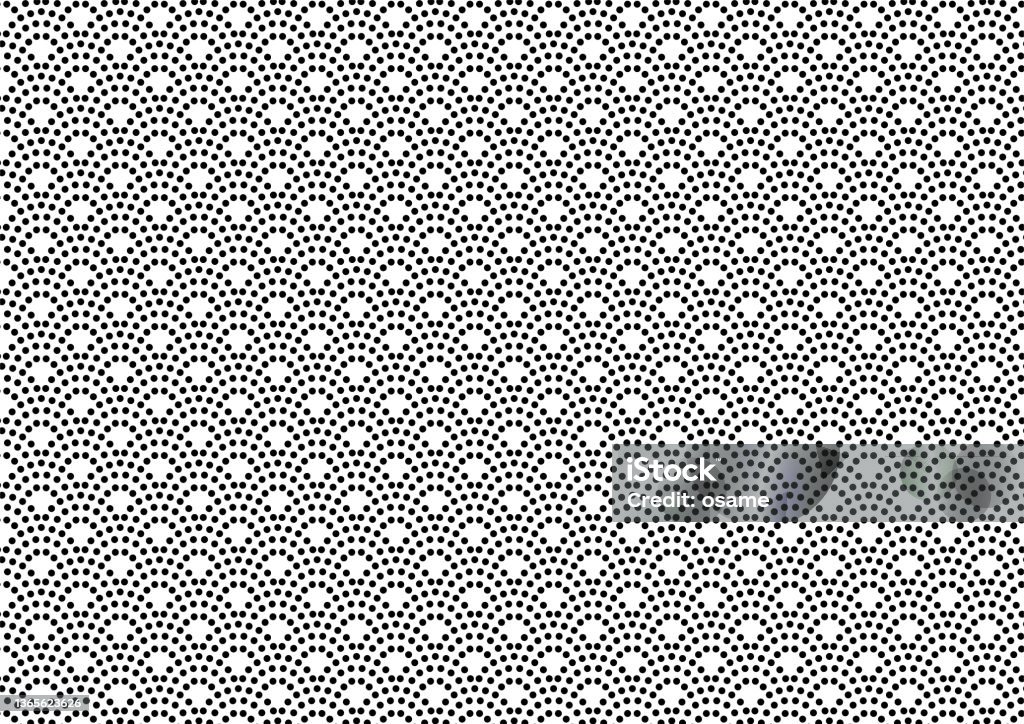 Japanese Dots Pattern Japanese Traditional Pattern Dot Pattern Wave Design Black Color Vector ...