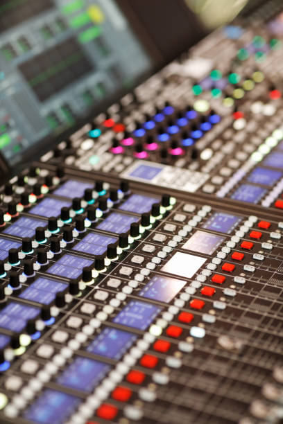 istock control surface of a digital sound mixing console 1365626133