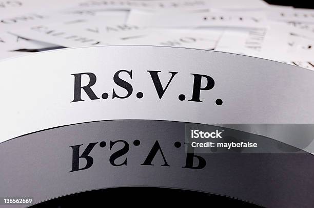 Rsvp Stock Photo - Download Image Now - Acronym, RSVP, Alphabet