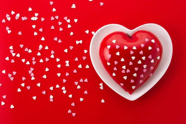 istock Heart shaped cake for Valentine's Day or mother's day 1365628354