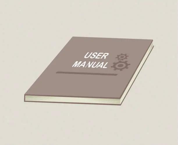 Vector illustration of User Manual stock illustration