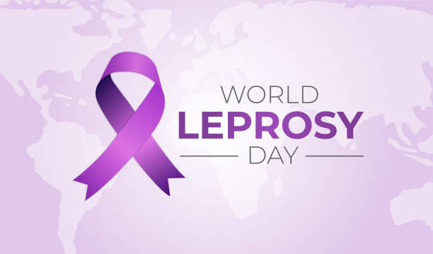 Light Purple World Leprosy Day Background Illustration Light Purple World Leprosy Day Background Illustration leprosy stock illustrations