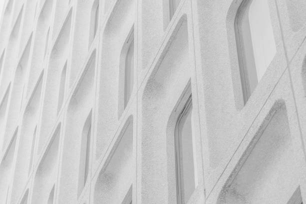 Architectural design detail on building exterior