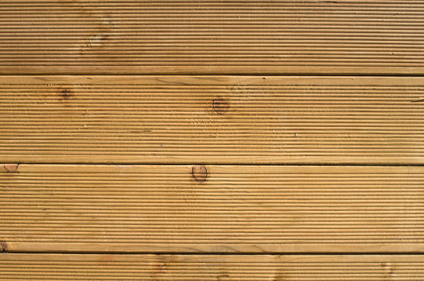 New lacquered wooden wall closeup\