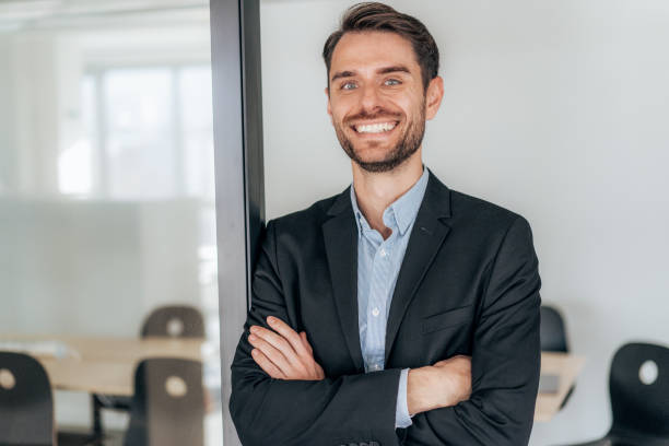 istock Portrait of businessman 1365660453