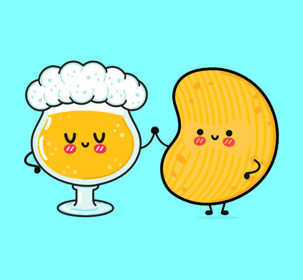 Cute Funny Happy Glass Of Beer And Chips Vector Hand Drawn Cartoon Kawaii Characters Illustration Icon Funny Cartoon Glass Of Beer And Chips Mascot Character Concept Stock Illustration - Download Image Now - Cute Funny Happy Glass Of Beer And Chips Vector Hand Drawn Cartoon Kawaii Characters Illustration Icon Funny Cartoon Glass Of Beer And Chips Mascot Character Concept Stock Illustration - Download Image Now -