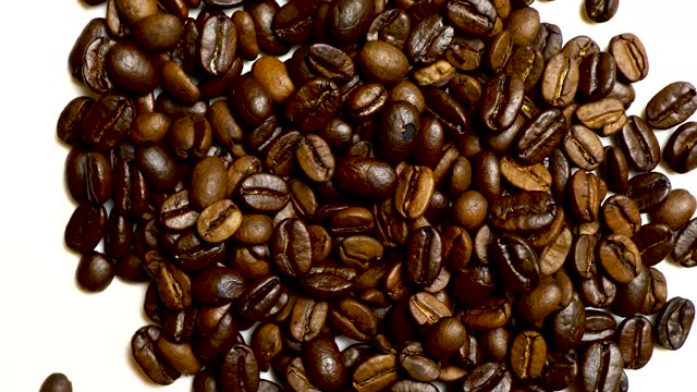 Coffee Beans rotating
