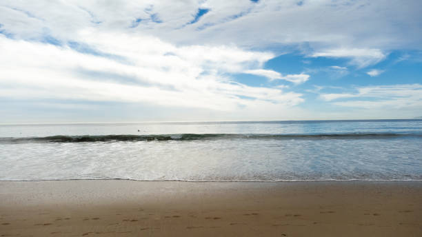 istock Tranquil Pacific Ocean Beach Waves | Newport California 1365677998