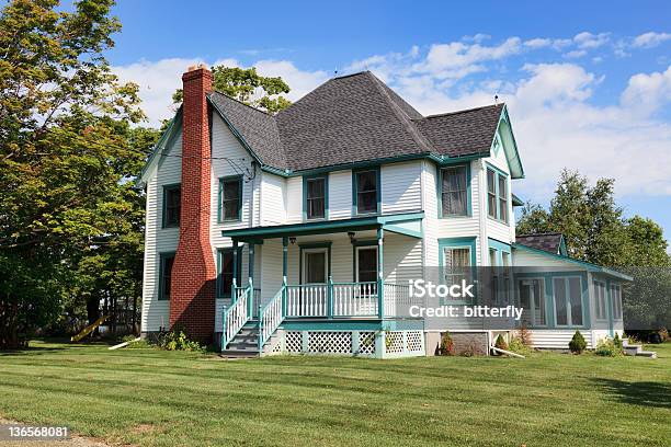 Rural Mansion Stock Photo - Download Image Now - Building Entrance, Building Exterior, Grass