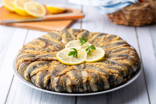 istock Anchovy pilaf(hamsi pilav), Turkish cuisine, Black Sea specialty (Turkish name; hamsili pilav) 1365680970