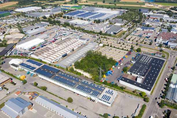istock Aerial View of Industrial District 1365681202