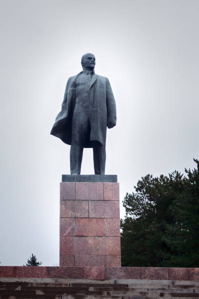 istock Bronze monument of Lenin. 1365687098