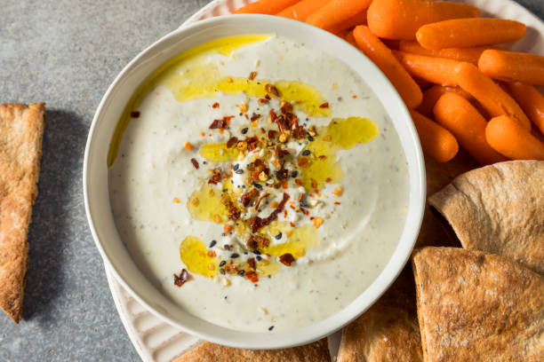 istock Homemade Organic Greek Yogurt Labneh Dip 1365688122