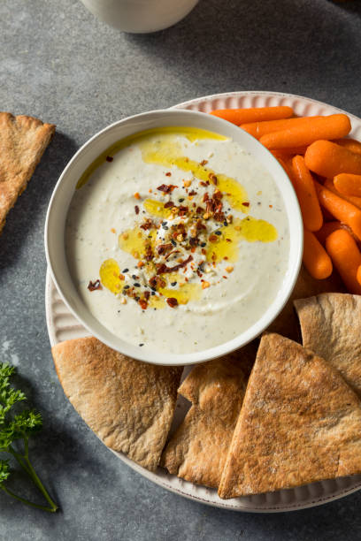 istock Homemade Organic Greek Yogurt Labneh Dip 1365688152