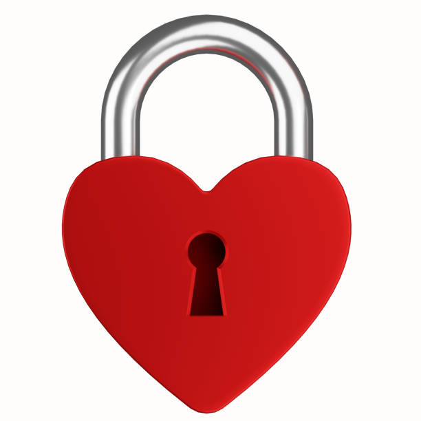 istock Heart shaped lock. 3d render. A sign of strong unbreakable love. 1365689200