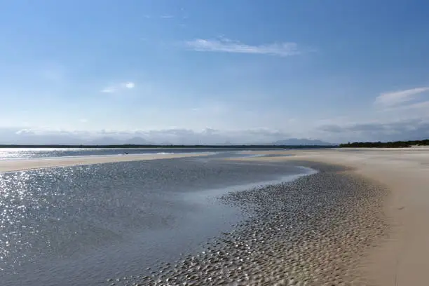 Superagui beach in the state of Paraná on the south coast of Brazil