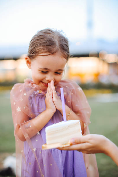 istock Birthday party for cute child 1365695859