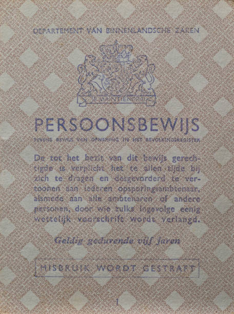 istock Dutch ID card issued in 1941 1365699487