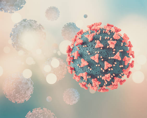 istock 3D medical background with Covid 19 virus cells 1365700678