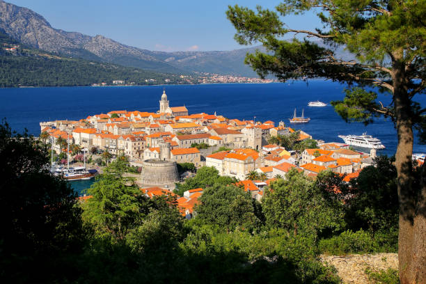 istock View of Korcula old town, Croatia 1365703885