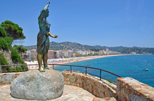 the well-known seaside resort of lloret de mar on the costa brava,spain