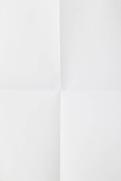 istock White paper sheet folded of four 136571353