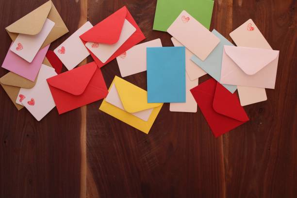 istock envelopes of different colors for valentines day 1365721727