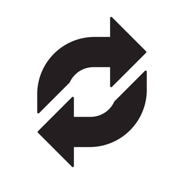 replace icon vector double reverse arrow exchange linear sign for graphic design, logo, web site, social media, mobile app, ui illustration. replace icon vector double reverse arrow exchange linear sign for graphic design, logo, web site, social media, mobile app, ui illustration. reverse image stock illustrations