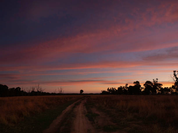 istock Dramatic country sky full of vibrant clouds 1365739031