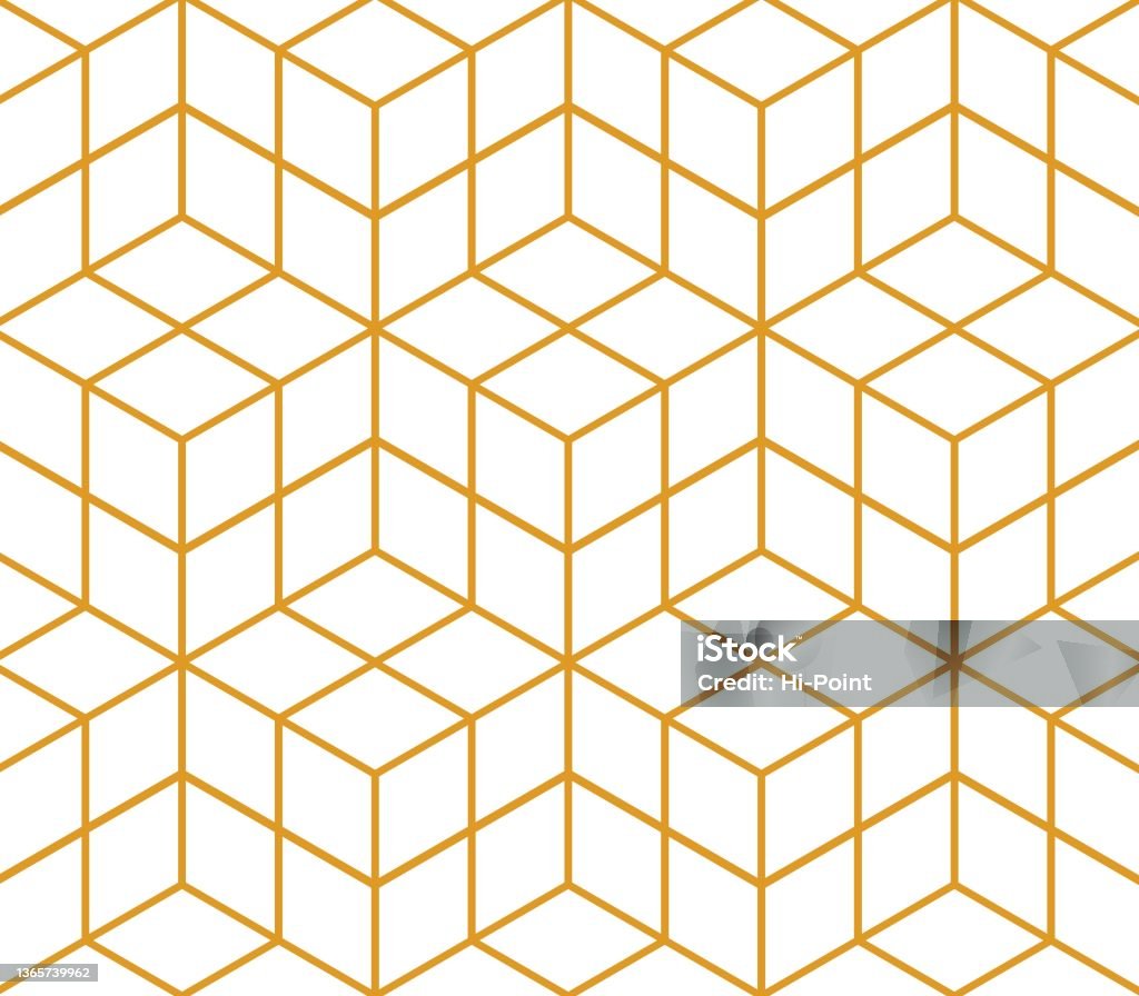 Cube Steps 3d Illusion Seamless Pattern Stock Illustration - Download ...