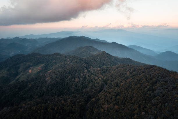 istock landscape mountain scenery in the evening 1365747595
