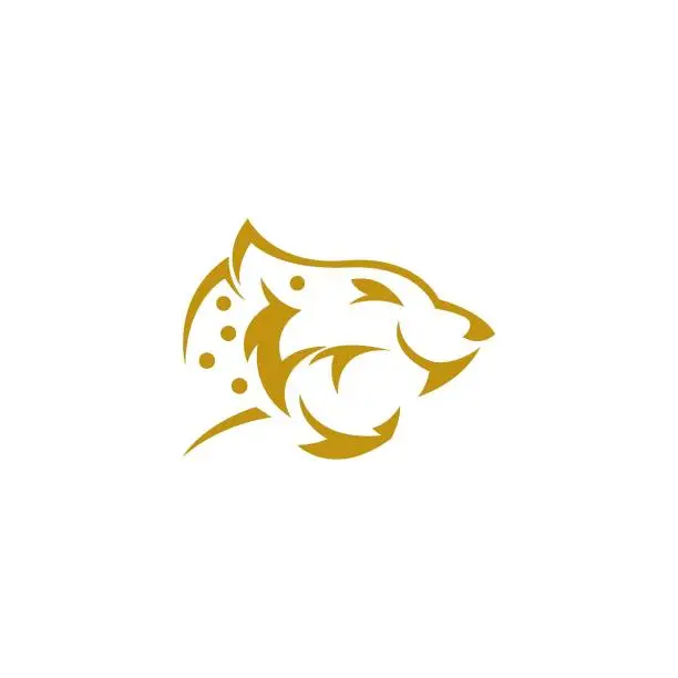 Vector illustration of Jaguar icon logo design template illustration