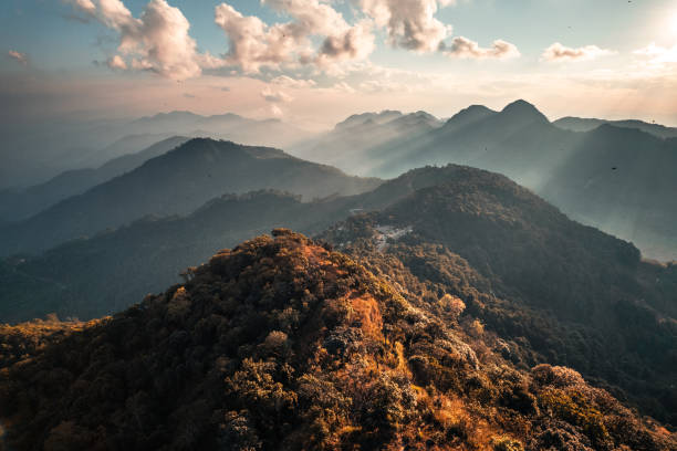 istock landscape mountain scenery in the evening 1365748502