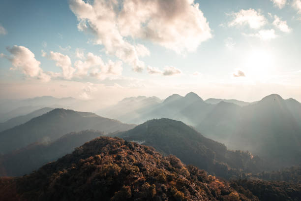 istock landscape mountain scenery in the evening 1365748508