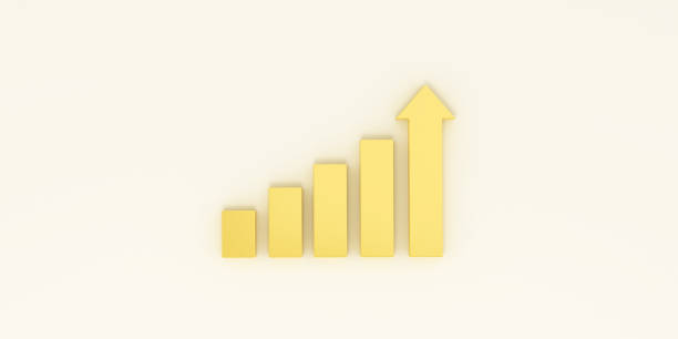 istock 3d Render Yellow stair step to growth success progress way and forward achievement creative concept stock photo 1365754769