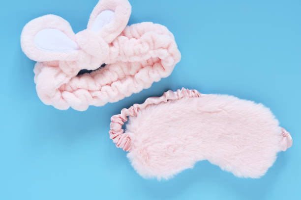 istock tools for daily care. Reusable Discs, Cream Jar, Bamboo Toothbrush, Fluffy Sleep Mask, Roller Quartz Facial Massager and Guasha Scraper for Facial Massage 1365756134
