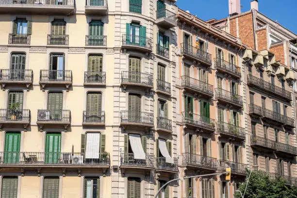 Photo of Typical old apartment buildings