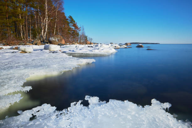 istock Before sunset in winter Uuutela near Helsinki. 1365763928