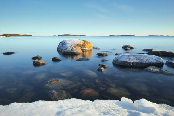 istock Before sunset in winter Uuutela near Helsinki. 1365763976