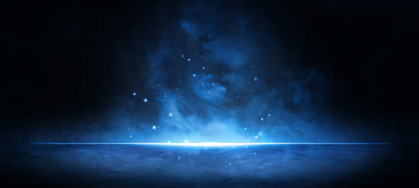 istock Surreal Dark Street Boldness Amusing with Midnight Blue Colors Background Surreal Concept For Product Display And Presentation 1365765671