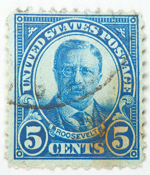 istock President Theodore Roosevelt Postage stamp 1922-1930 136576763