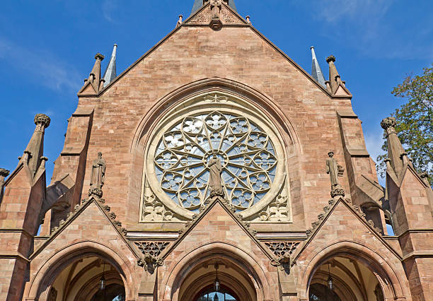 Protestant church in Karlsruhe, Baden-Wuerttemberg, Germany (English: Christuskirche)