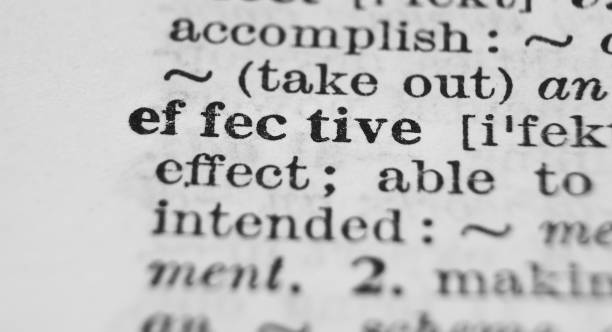 istock Effective dictionary definition close-up. Shallow depth of field. 1365768297