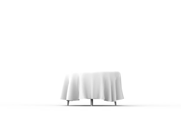 istock 3d rendering of a table with a table cloth isolated in white studio background 1365769325